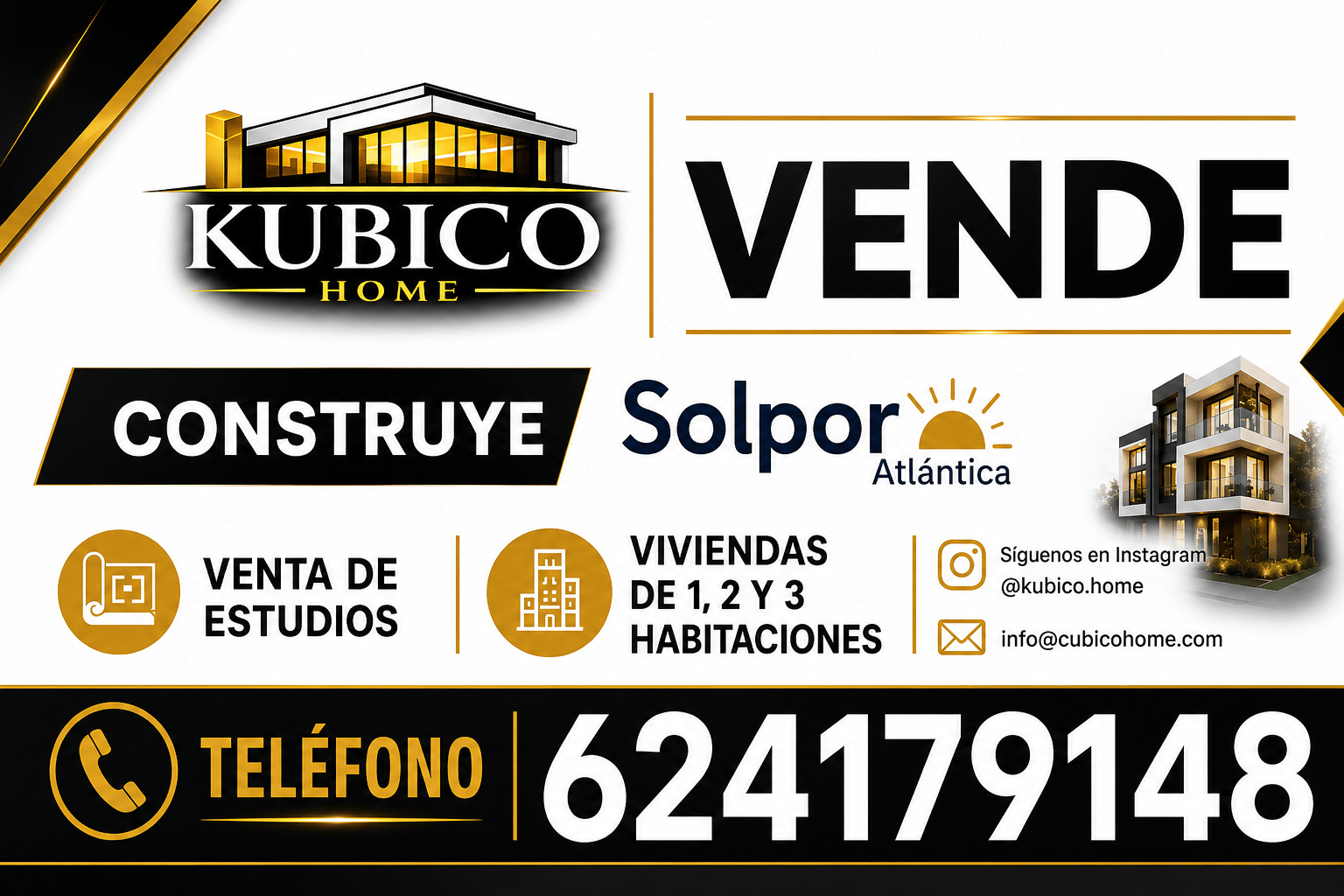 Cartel publicitario Vivienda en Valença do minho